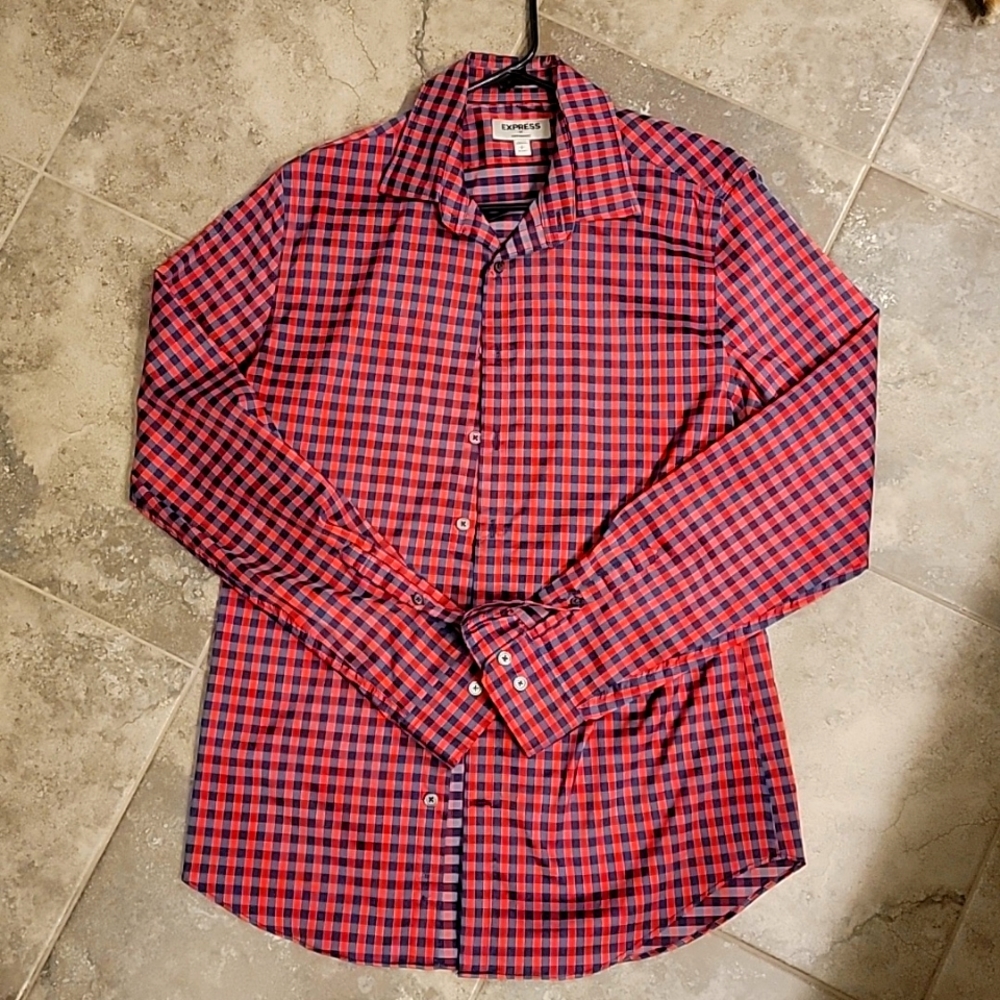 Express performance long sleeve button up